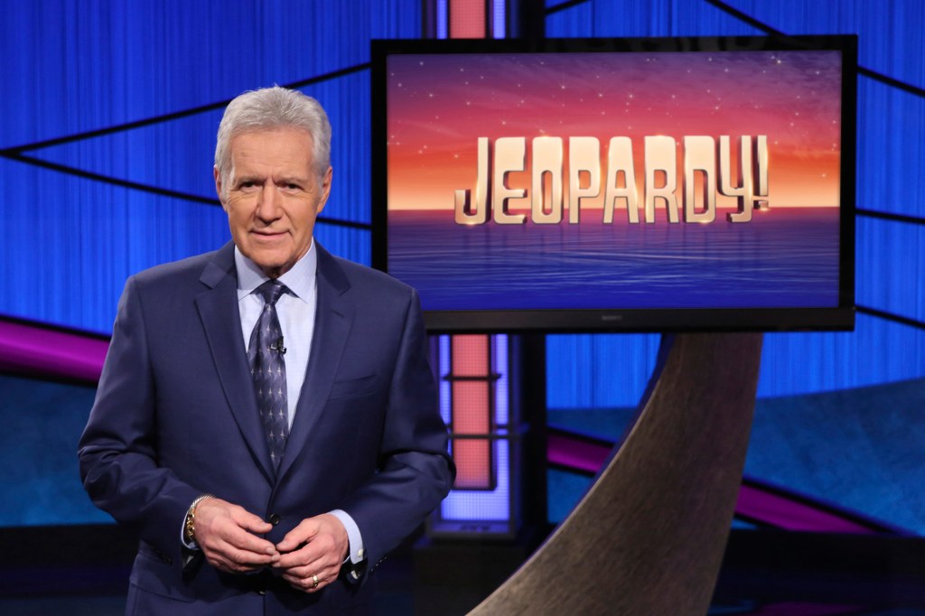 Jeopardy! shows Alex Trebek, host