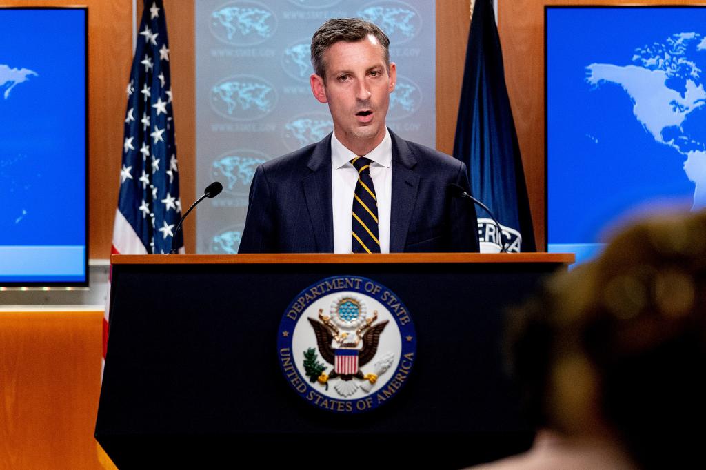 State Department spokesman Ned Price