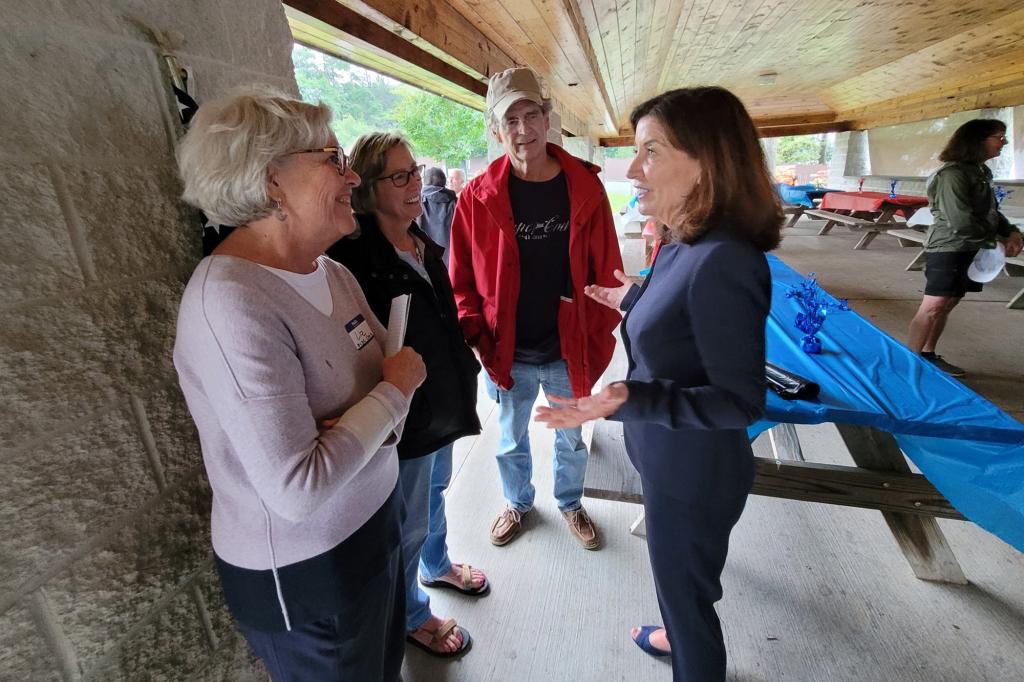 Lt. Gov. Kathy Hochul attends the Madison County Dems picnic.