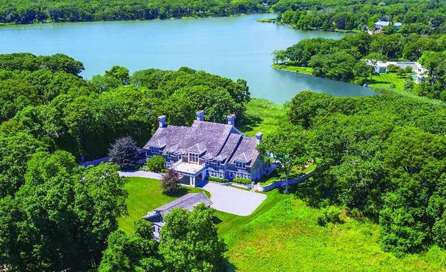 If the swarm is housed on the roof of her Hamptons home, it's not clear where it would perch on the mostly-sloped rooftop.