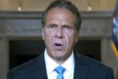 Andrew Cuomo's farewell speech was full of awkward moments.