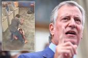 Bill de Blasio; hatchet attack