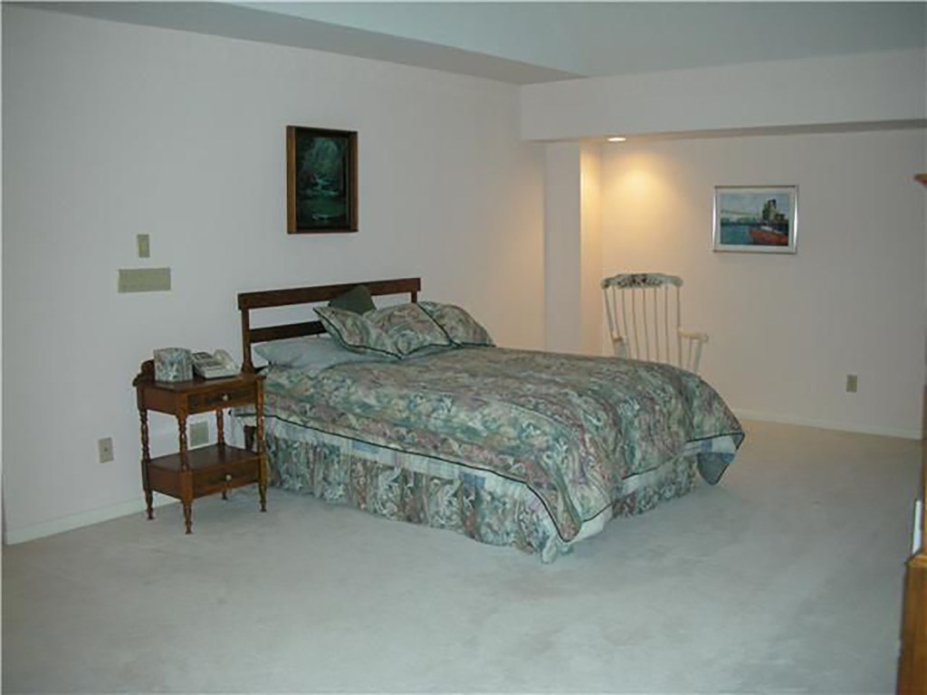 The primary bedroom.