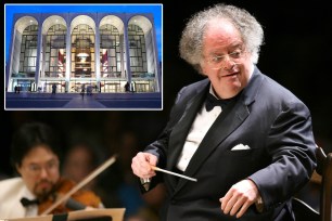 Boston Symphony Orchestra music director James Levine conducts the symphony