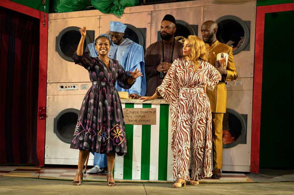 Pascale Armand, Julian Rozzell Jr., David Ryan Smith, Susan Kelechi Watson, and Phillip James Brannon star in "Merry Wives."