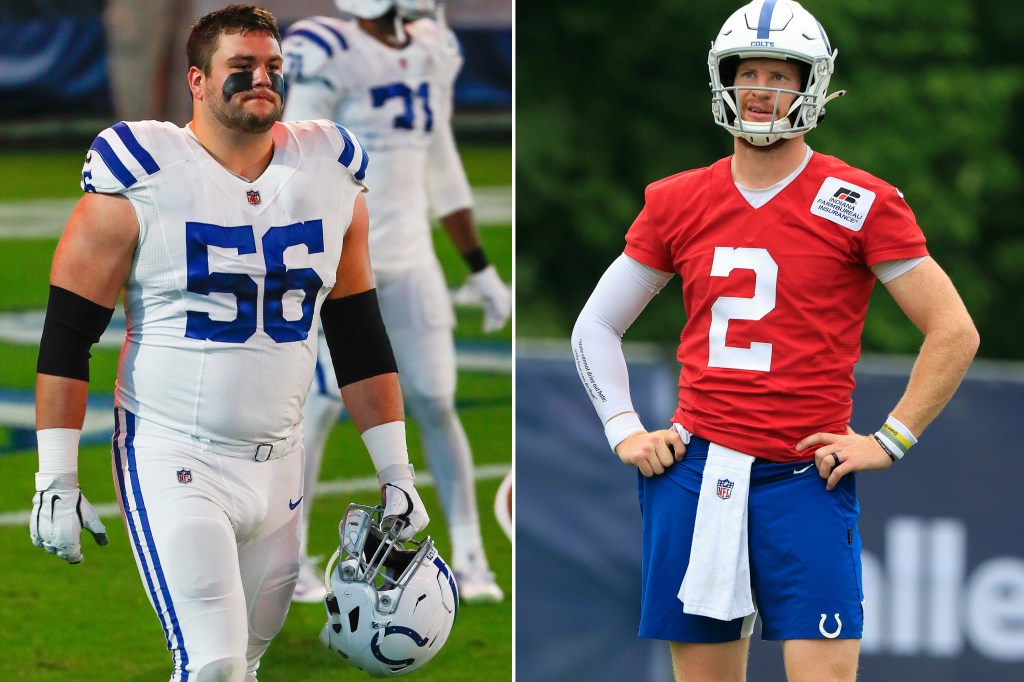 Quenton Nelson and Carson Wentz