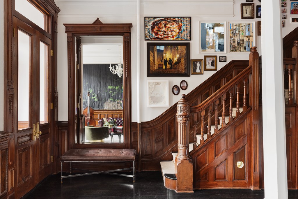 The original wood details of the house remain, despite renovations. 