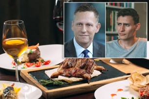 Peter Thiel, Blake Masters and some fancy food