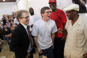 Damon Thibodeaux (center) was freed from prison via DNA evidence in 2012.