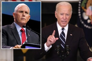 President Joe Biden Mike Pence