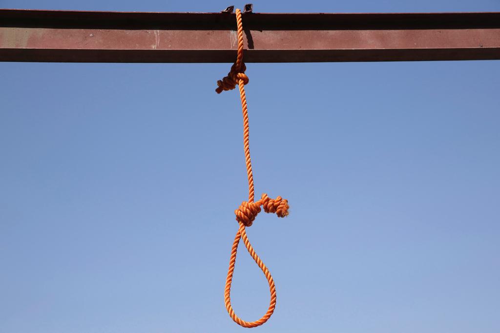 One of the six nooses prepared for men sentenced to death at a jail in Kabul, Afghanistan. Afghanistan.