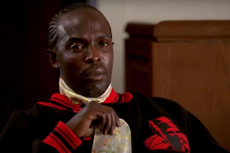 Michael K. Williams during a scene of 'The Wire.'