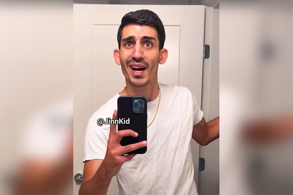 Ali Abulaban seen in happier times in a mirror selfie