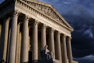 FILE - The Supreme Court is seen at dusk in Washington