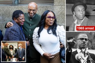 Applause broke out in a Manhattan courtroom on Thursday when a judge tossed the convictions of two men found guilty in the assassination of Malcolm X more than half a century ago.