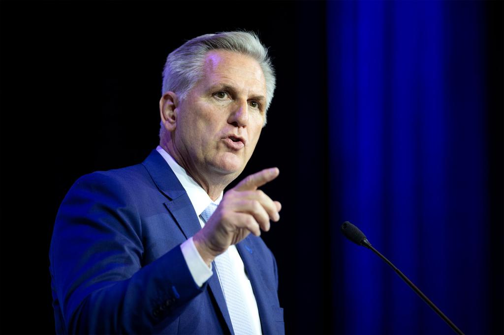 House Minority Leader Kevin McCarthy told Republicans to stick with Gosar.