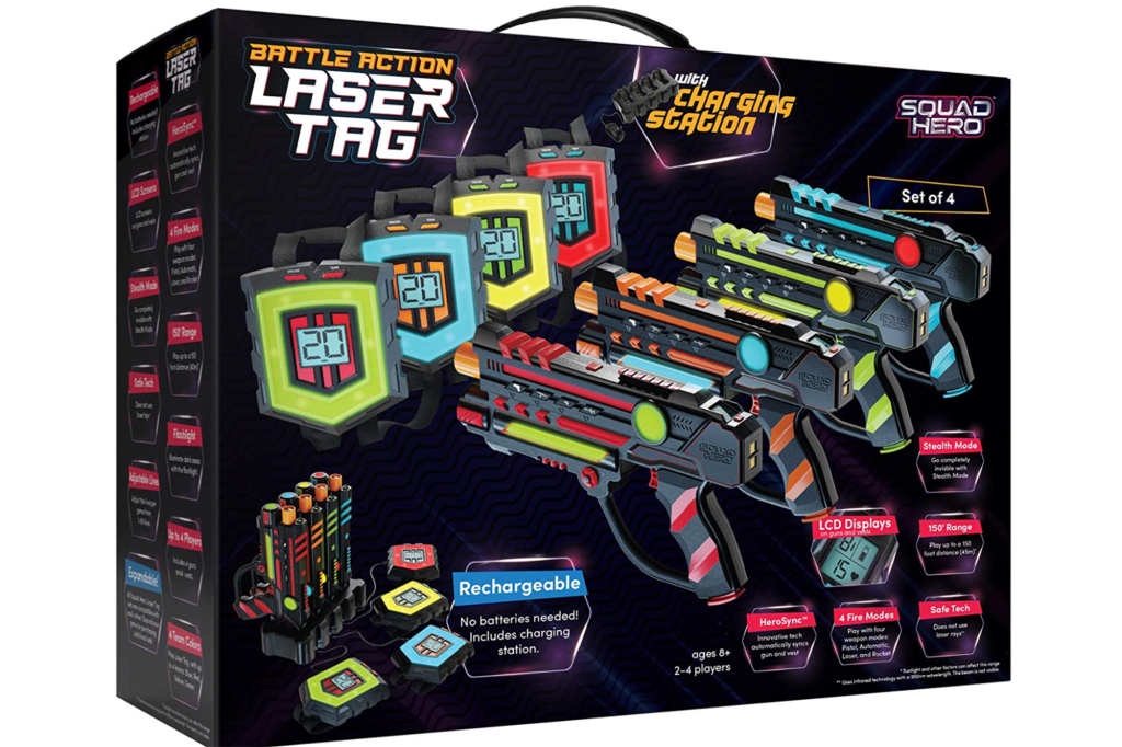 Laser Tag Set With Infrared Guns And Vests