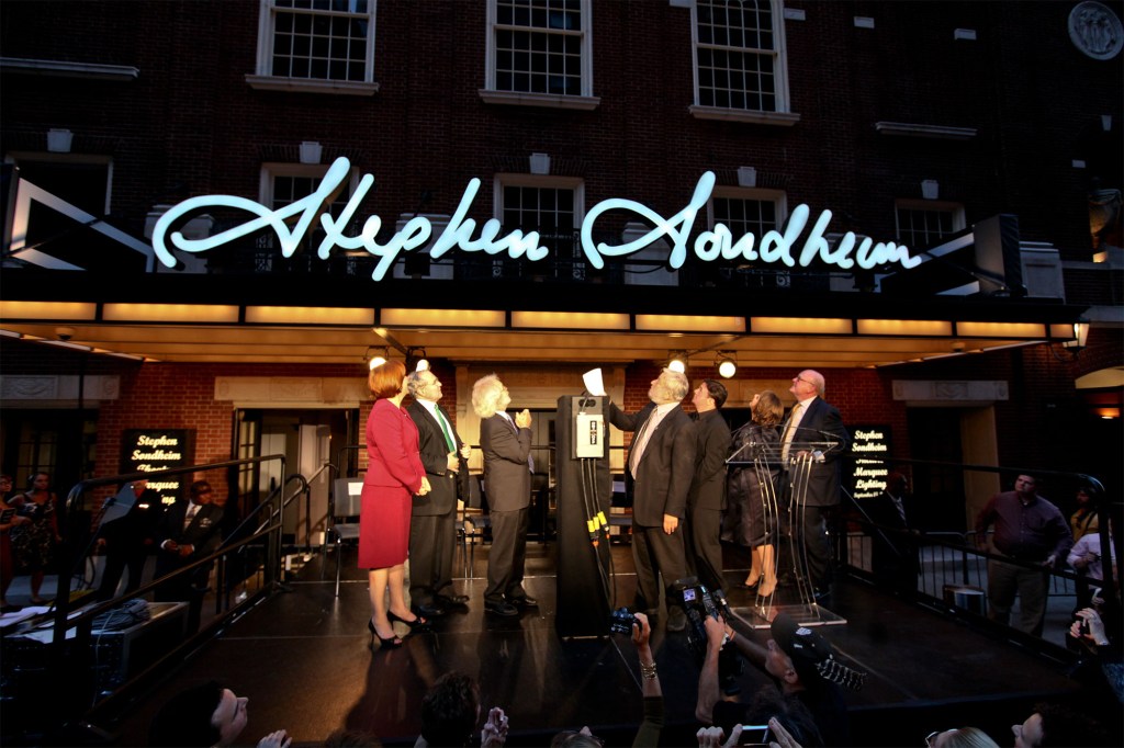 The Stephen Sondheim theatre on 43rd Street.