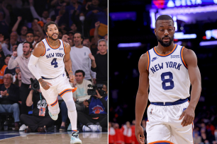 Head coach Tom Thibodeau is yet to find a steady rotation between point guards Derrick Rose (left) and Kemba Walker (right).