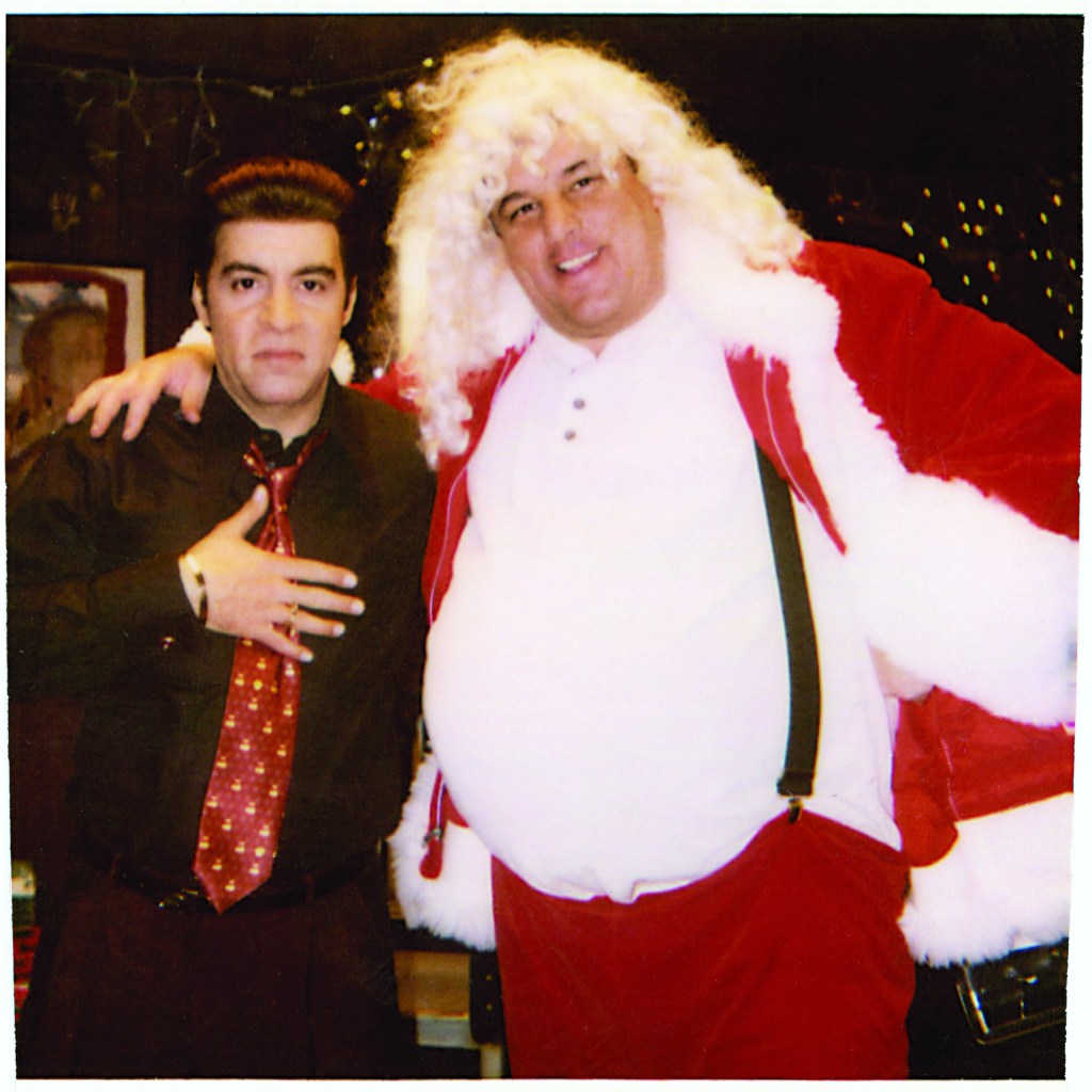 Schirripa and Steven Van Zandt on the set of Season Three's episode “To Save Us All from Satan’s Power”.