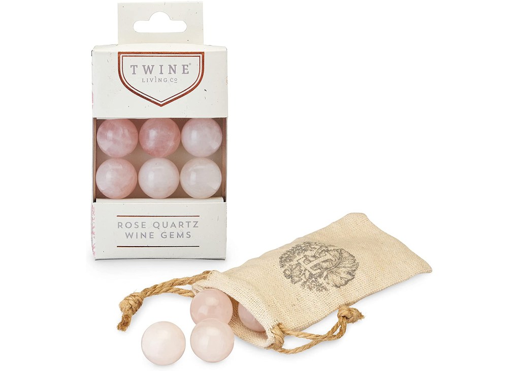 Twine Rose Quartz Wine Gems (Set of 6)