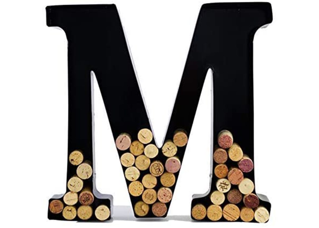 Monogram Letter Wine Cork Holder