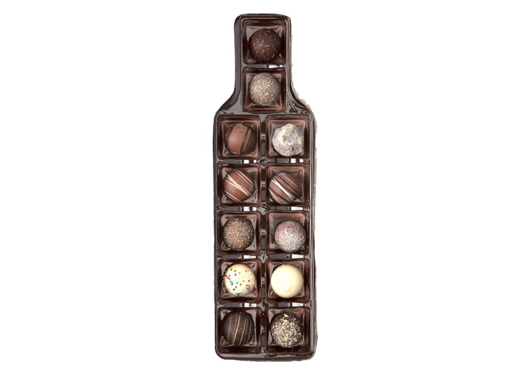 Bottle-of-Wine Chocolate Truffles Box