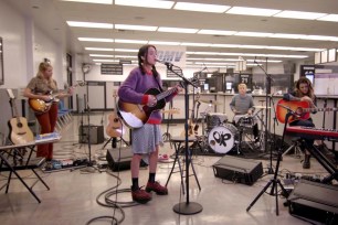 Olivia Rodrigo filmed her NPR Tiny Desk concert inside the Glendale Department of Motor Vehicles in California earlier this month.