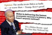 This week the press suddenly gave the Biden administration a series of positive stories.