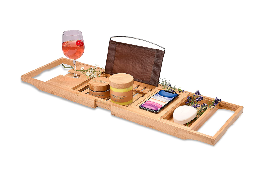 Homemaid Living Luxury Bamboo Bathtub Tray