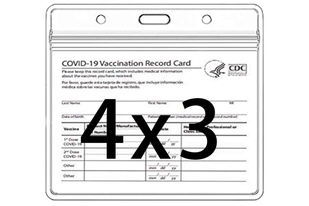 Vaccine Waterproof Card Holder