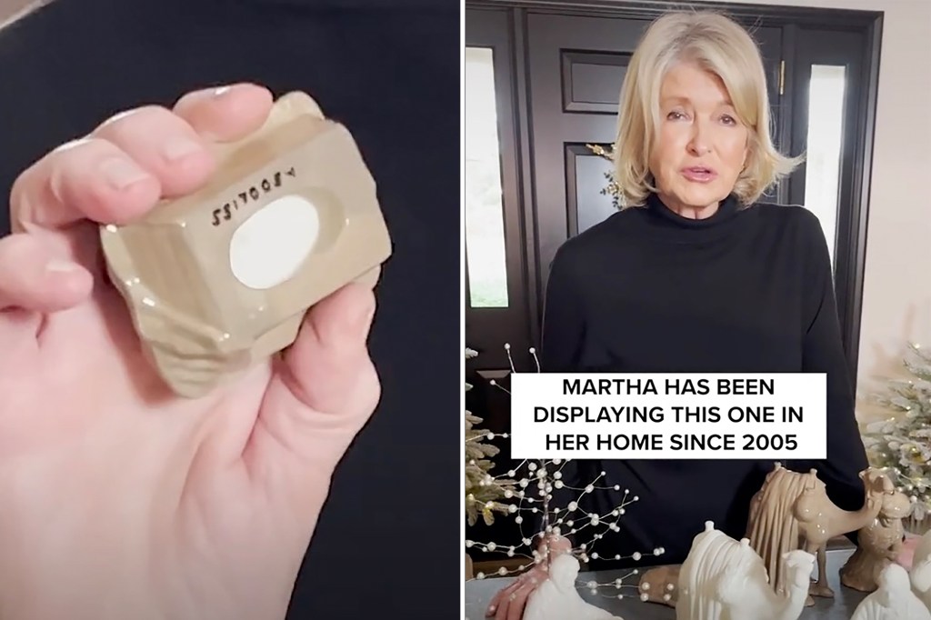 Martha Stewart is showing off the ceramic nativity set she made in prison. The savvy domestic diva is now selling replicas of the Christian figurines on her website.