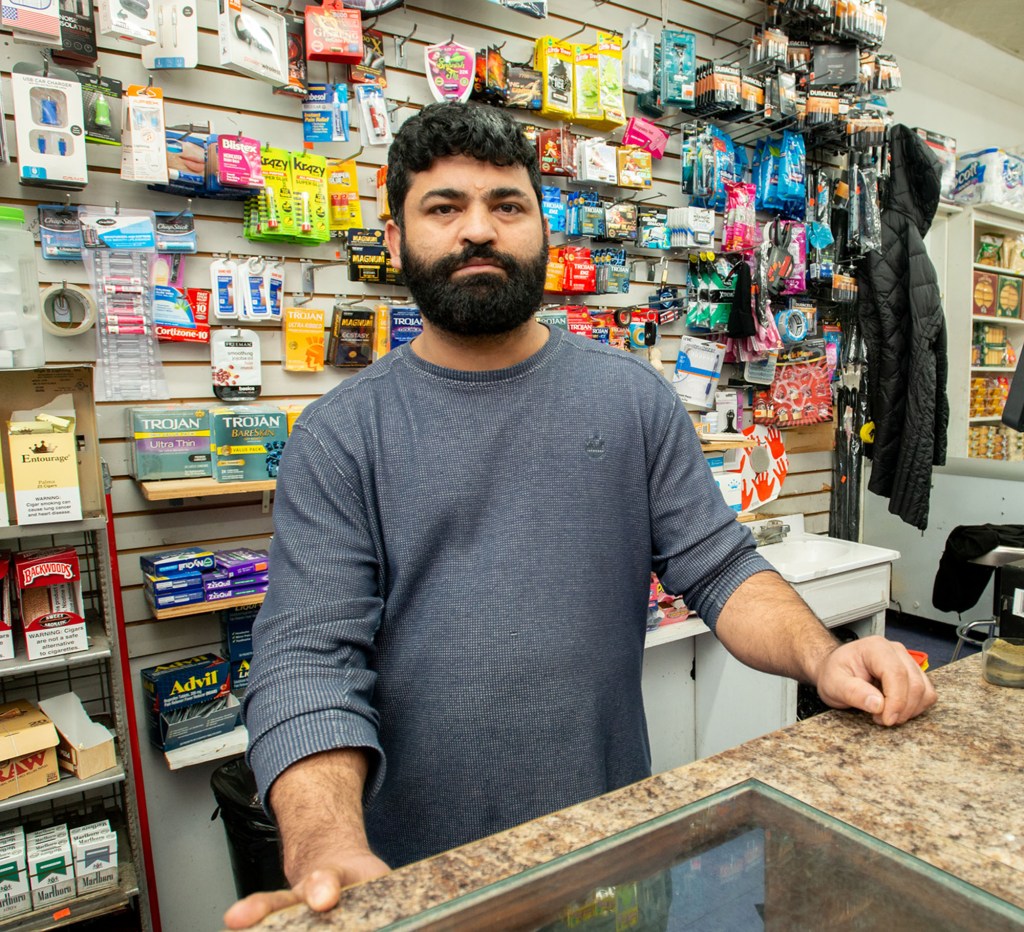 Prideal Singh, above, owner of Best Market & Deli on 85th Avenue and Parsons Blvd. encountered the suspect apparently not long after the he fled the school.