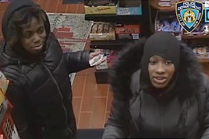 Two women allegedly shoved a 75-year-old woman to the ground and mugged her in Murray Hill.