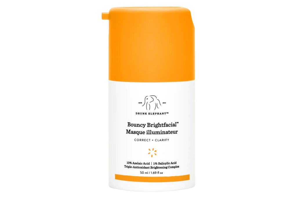 Drunk Elephant Bouncy Brightfacial Brightening Mask with 10% Azelaic Acid + 1% Salicylic Acid