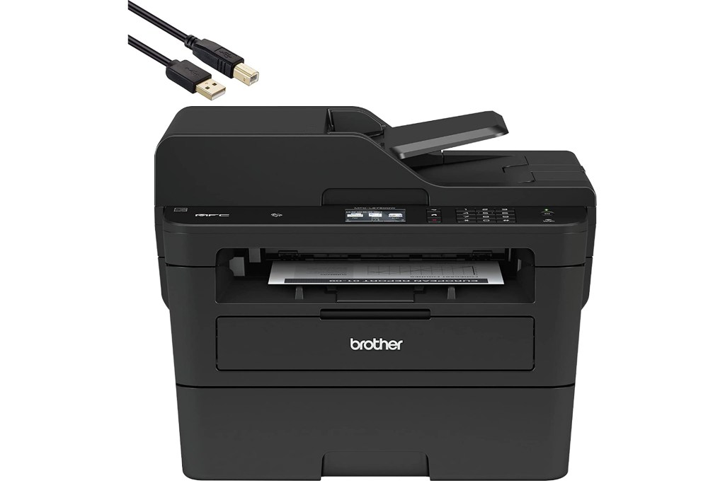 Brother MFC L275 Series All-in-One Wireless Monochrome Laser Printer, black printer for office