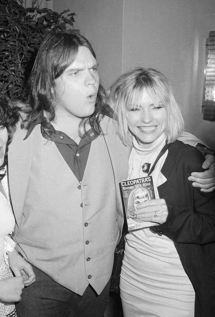 Meat Loaf poses with Blondie lead singer Debbie Harry at the party for the premiere of the movie "Roadie", June 12, 1980 in New York.