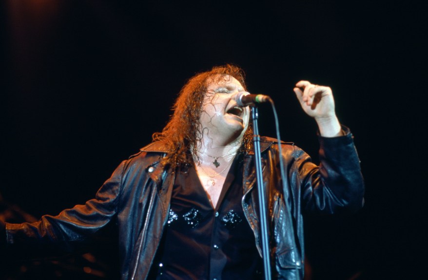 Meat Loaf rocks out during his performance at the Reading Festival in Reading, England on 27 August 1988.