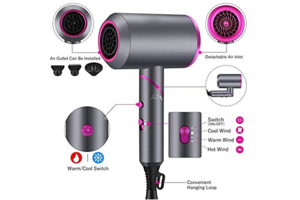 1900W Blow Dryer with Diffuser