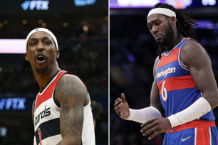 Montrezl Harrell and Kentavious Caldwell-Pope come to blows