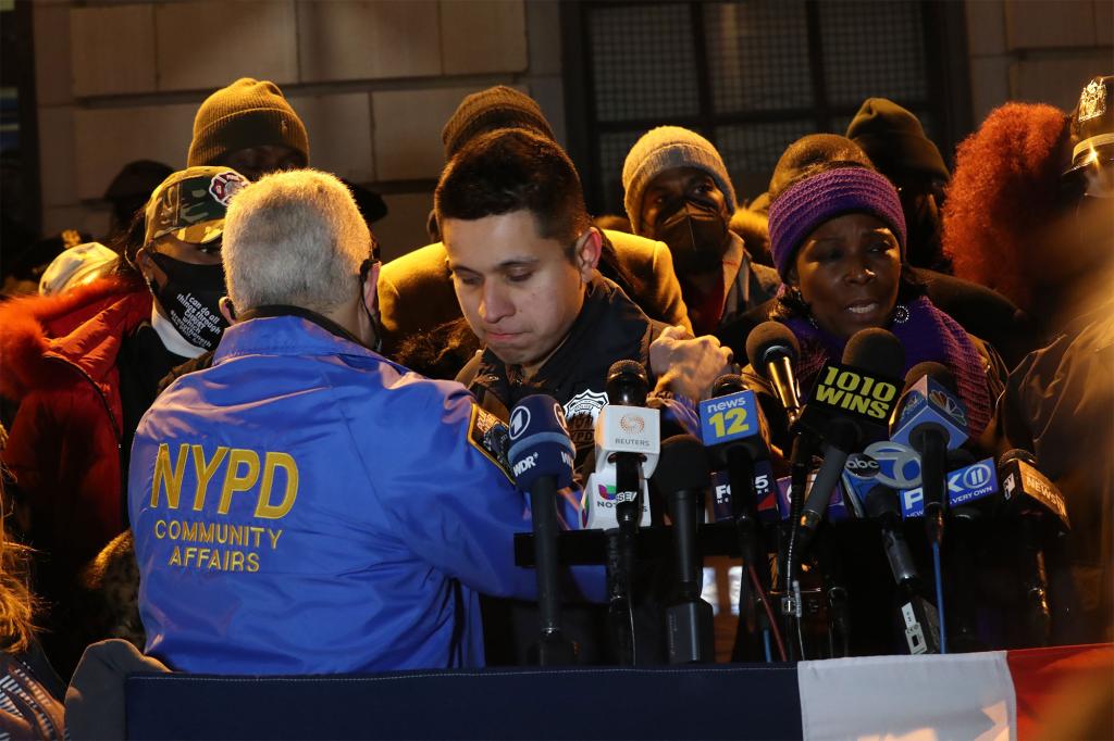 Members of the NYPD reflected on the passing of Jason Rivera and Wilbert Mora.