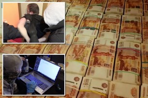 The FSB security service shows a special operations to stop the REvil hacker group