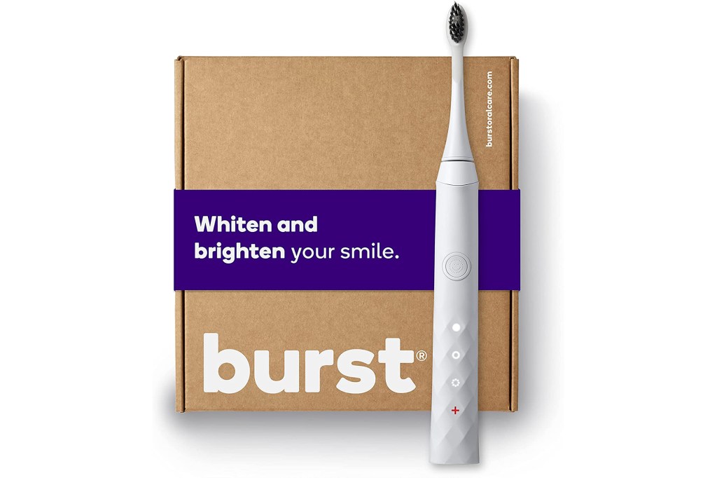 Burst Sonic Toothbrush, electric toothbrush, white