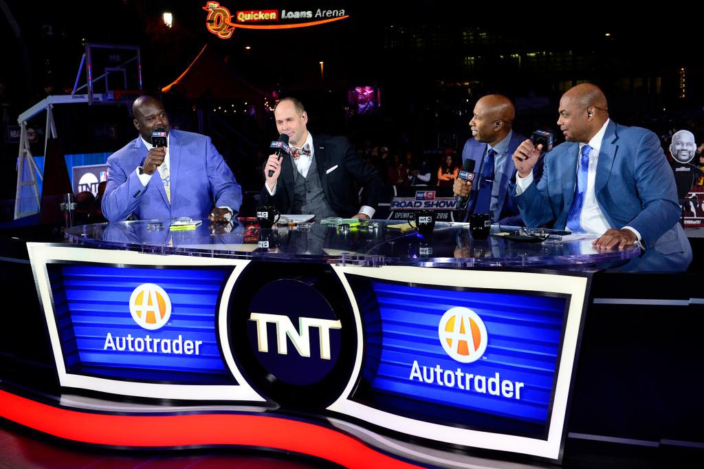 NBA TNT Analysts, Shaquille O'Neal, Ernie Johnson, Kenny Smith and Charles Barkley