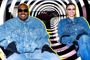 Kanye West and Julia Fox in happier times.