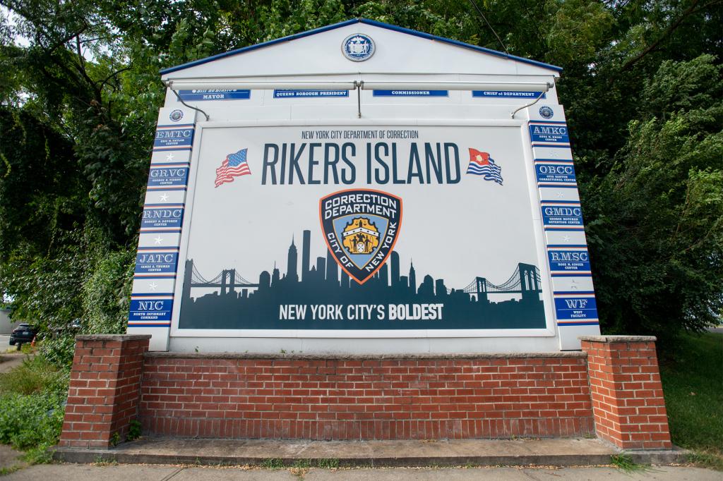 Sigh at Rikers Island.