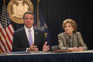 The name of former Gov. Andrew Cuomo's mother Matilda Cuomo has been removed from the site of a mentoring program that she founded and oversaw.