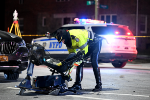 A 99-year-old man was fatally hit by a vehicle while he was crossing the street on a mobility scooter at 4:45 p.m. in Manhattan Beach.