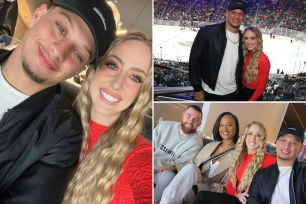 Patrick Mahomes cozies up to Brittany Matthews before Pro Bowl