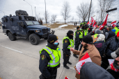 The Canada protesters and their standoff with police are set to continue on Sunday, as tensions are now rising due to threats of arrests failing.